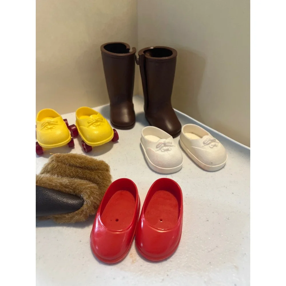 18 Inch Doll Shoe Lot Roller Skates Boots Sneakers Flats Mixed Footwear Set